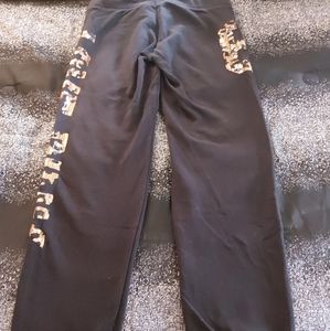 Victoria's Secret PINK leopard bling joggers